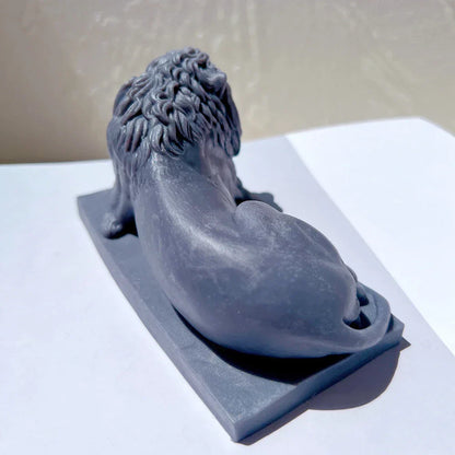 3D Charm Lions Statue Silicone Candle Mould