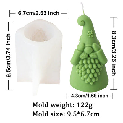 Christmas Santa Claus Candle Silicone Mould - 8 Styles