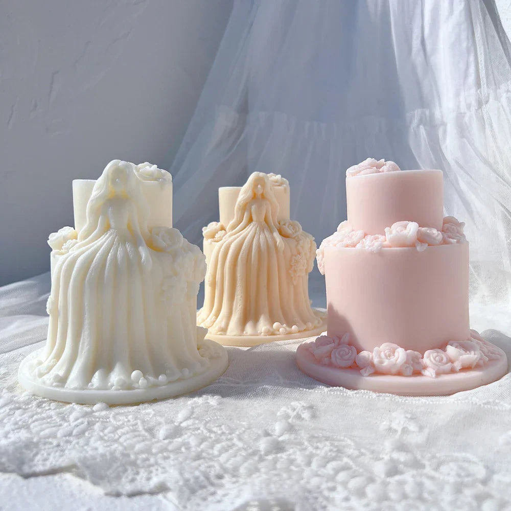 Beautiful Girl Doll Cake Art Silicone Mould