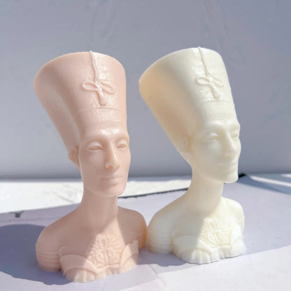 Nefertiti Egyptian Statue Silicone Candle Mould