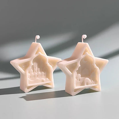 Five-Pointed Star Relief Candle Mould