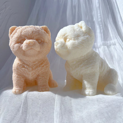 Pomeranian Dog Puppy Candle Mould