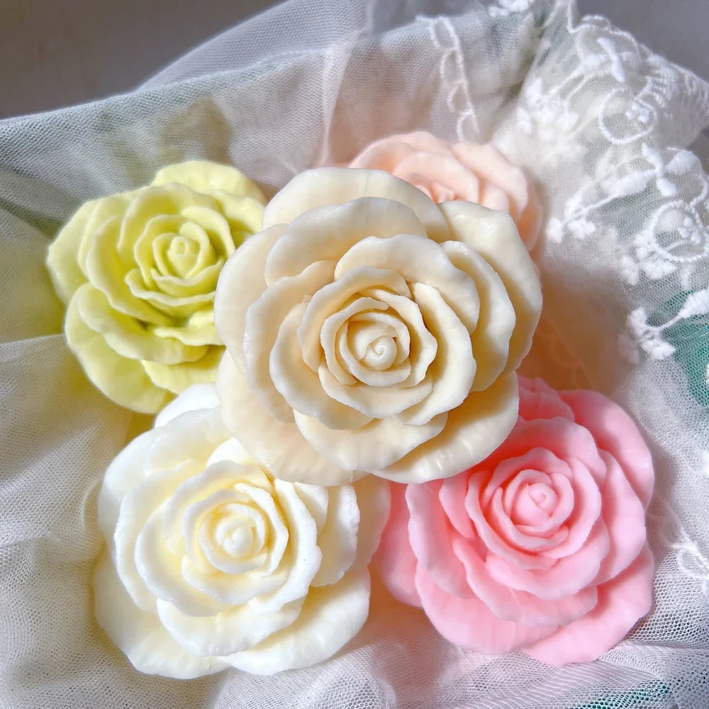 Rose Flower Candle Silicone Mould