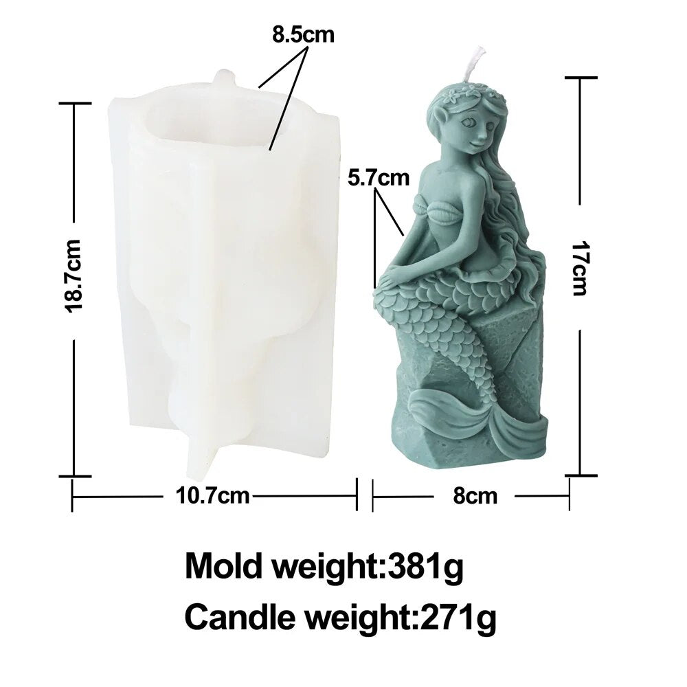 Mermaid Candle Mould