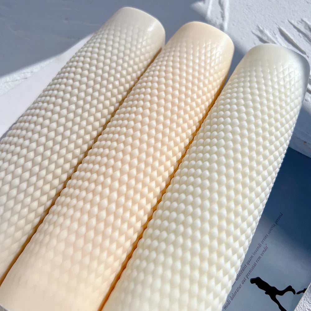 Geometric Raindrop Long Pillar Candle Mould