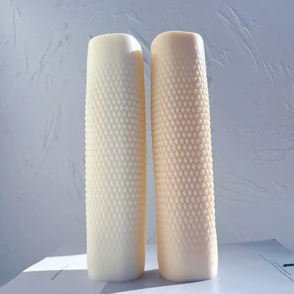 Geometric Raindrop Long Pillar Candle Mould