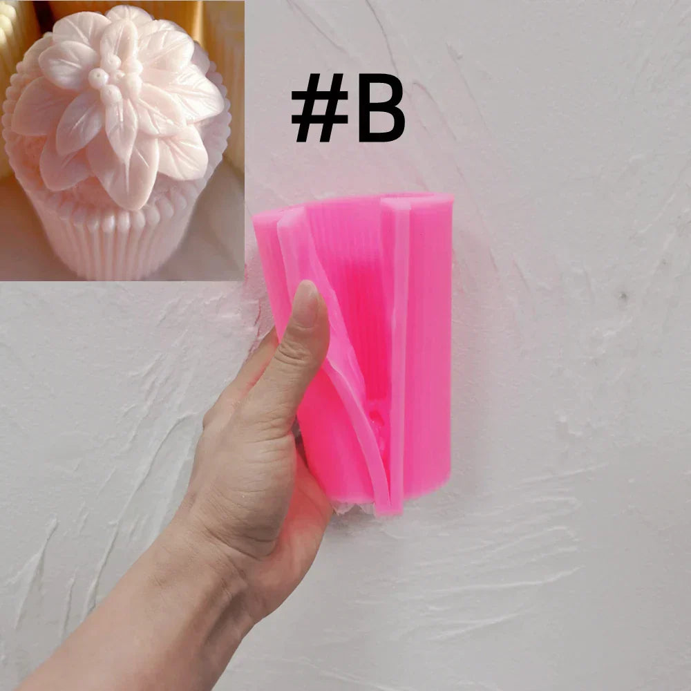 Cylindrical Pillar Flower Candle Mould