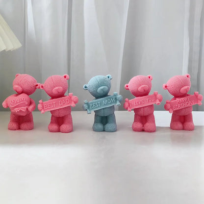Confession Bear Silicone Candle Mould