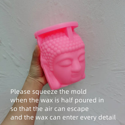 Buddha Head Candle Mould