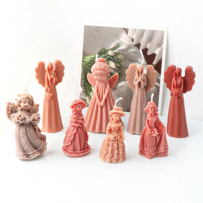 3D Angel Girls Candle Silicone Candle Mould
