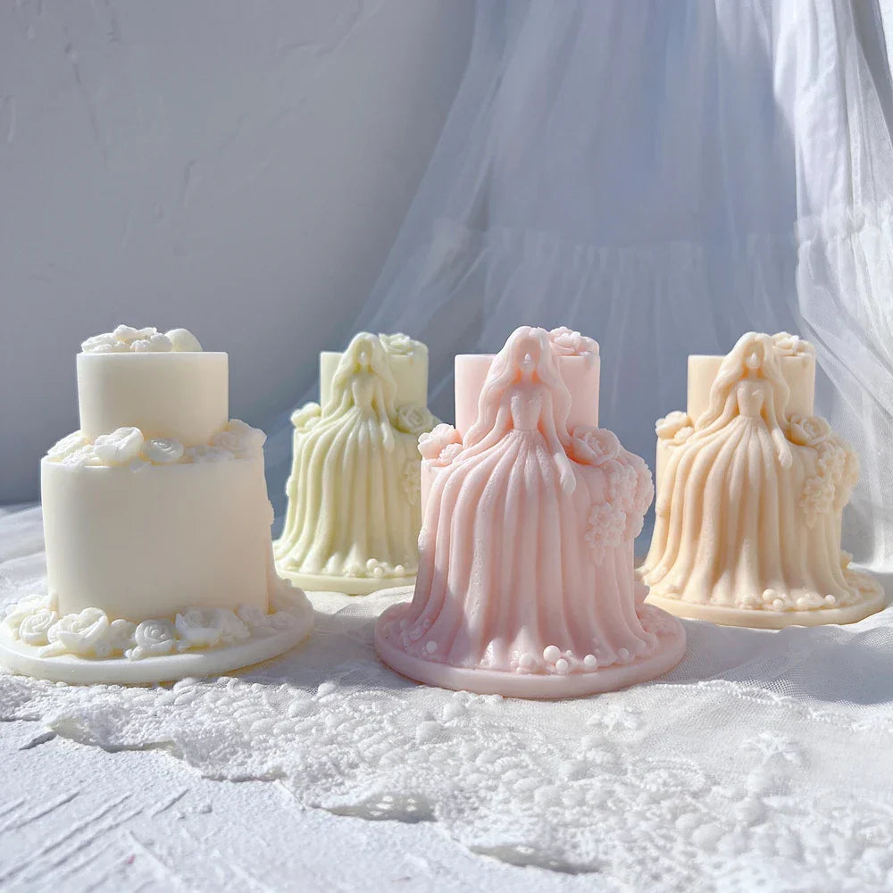 Beautiful Girl Doll Cake Art Silicone Mould