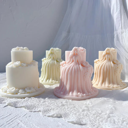 Beautiful Girl Doll Cake Art Silicone Mould