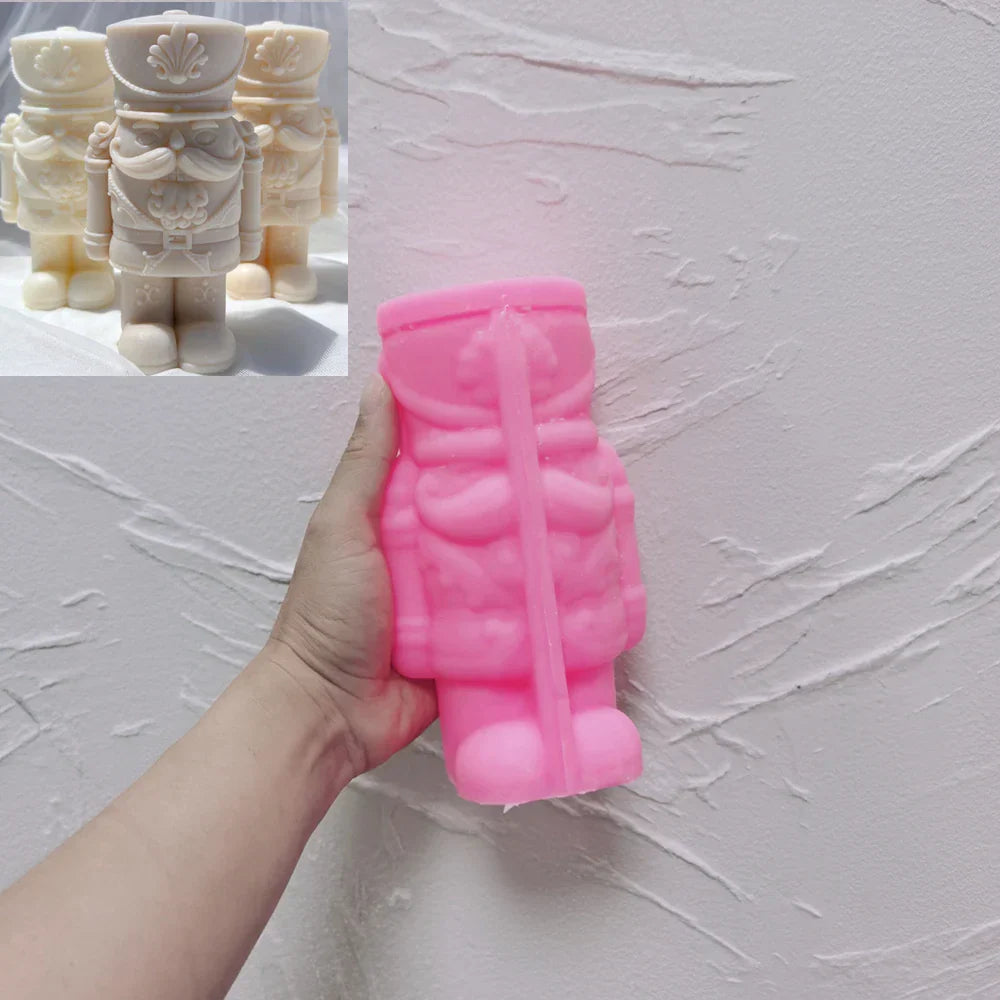 Shorty Nutcracker Statue Silicone Candle Mould