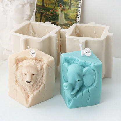 Animal Portrait Candle Silicone Mould