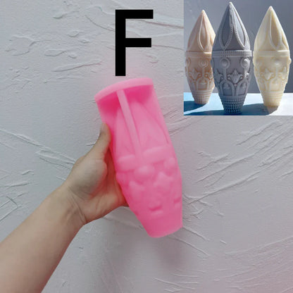 Decorative Bottles Vase Shaped Silicone Candle Mould
