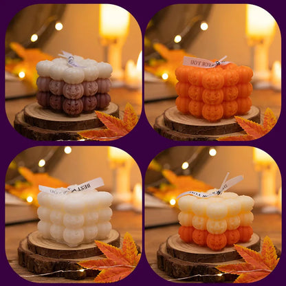 Skull Pumpkin Rubik's Cube Candle Mould