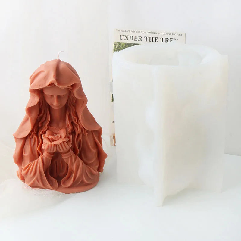 Madonna of the bouquet Candle Silicone Mould