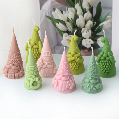Christmas Santa Claus Candle Silicone Mould - 8 Styles