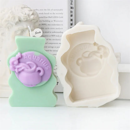 Astrology Art Craft DIY 12 Constellation Silicone Candle Moulds