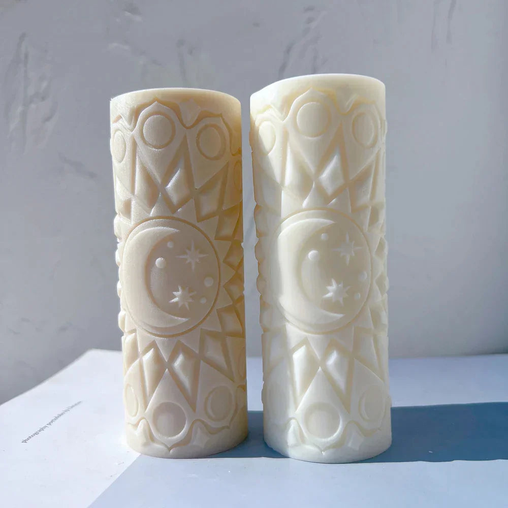 Moon Mandala Silicone Candle Mould