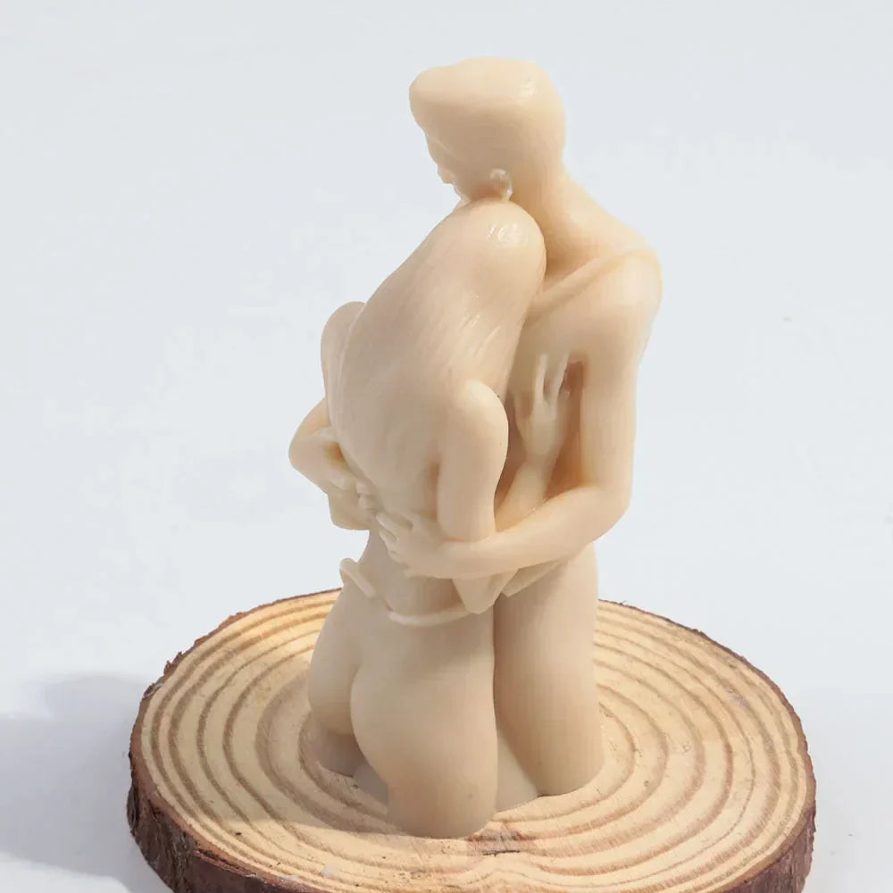 Embrace Lovers Portrait Candle Mould Silicone