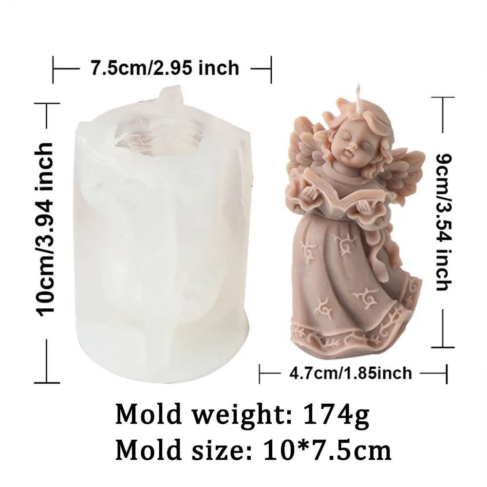 3D Angel Girls Candle Silicone Candle Mould