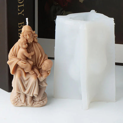Jesus's Family Candle Silicone Mould