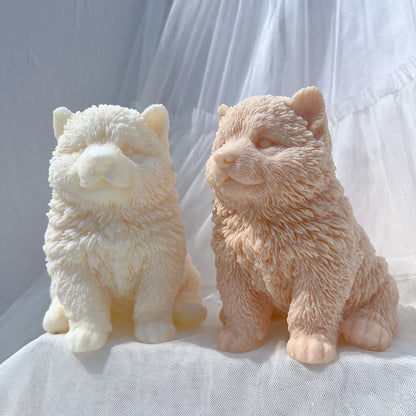Malamute Puppy Dog Candle Mould