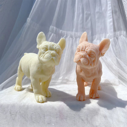 Standing French Bulldog Puppy Candle Mould