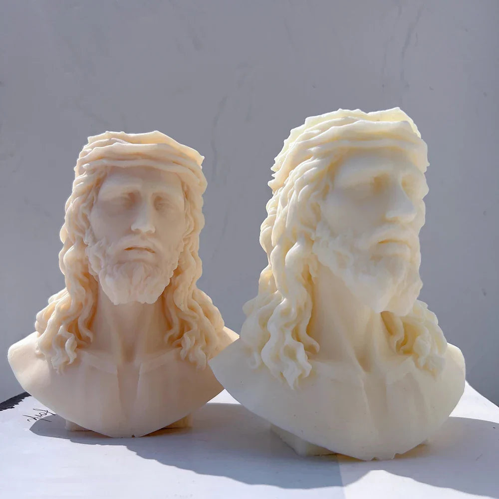 Unique Bust Sculpture Jesus Statue Silicone Mould