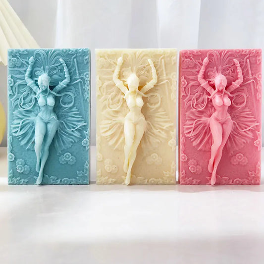 3D Sculpted Beauty Body Candle Silicone Mould