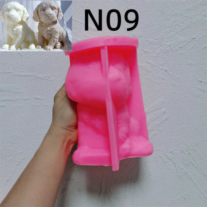 Puppy Candle Moulds Silicone