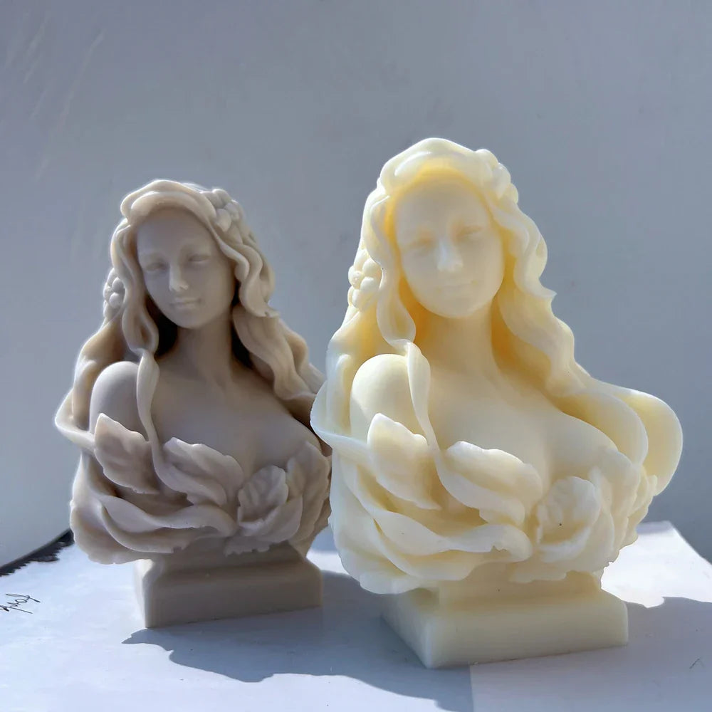 Curls & Flames Candle Silicone Mould