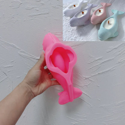 Beluga Whale Candle Vessel Silicone Mould