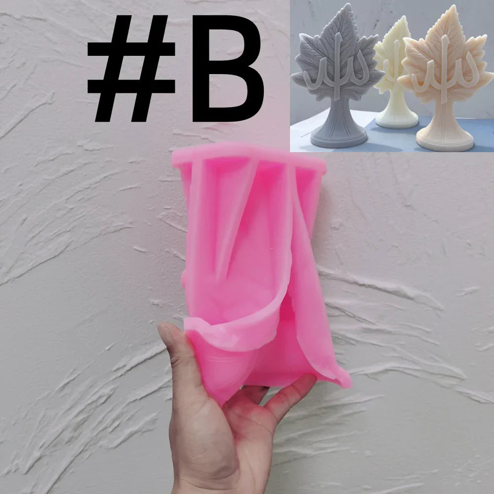 Leaf Allah Muhammad Candle Silicone Mould