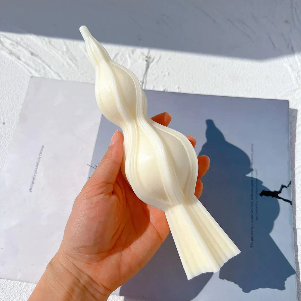 Tall Swirl Candle Silicone Moulds
