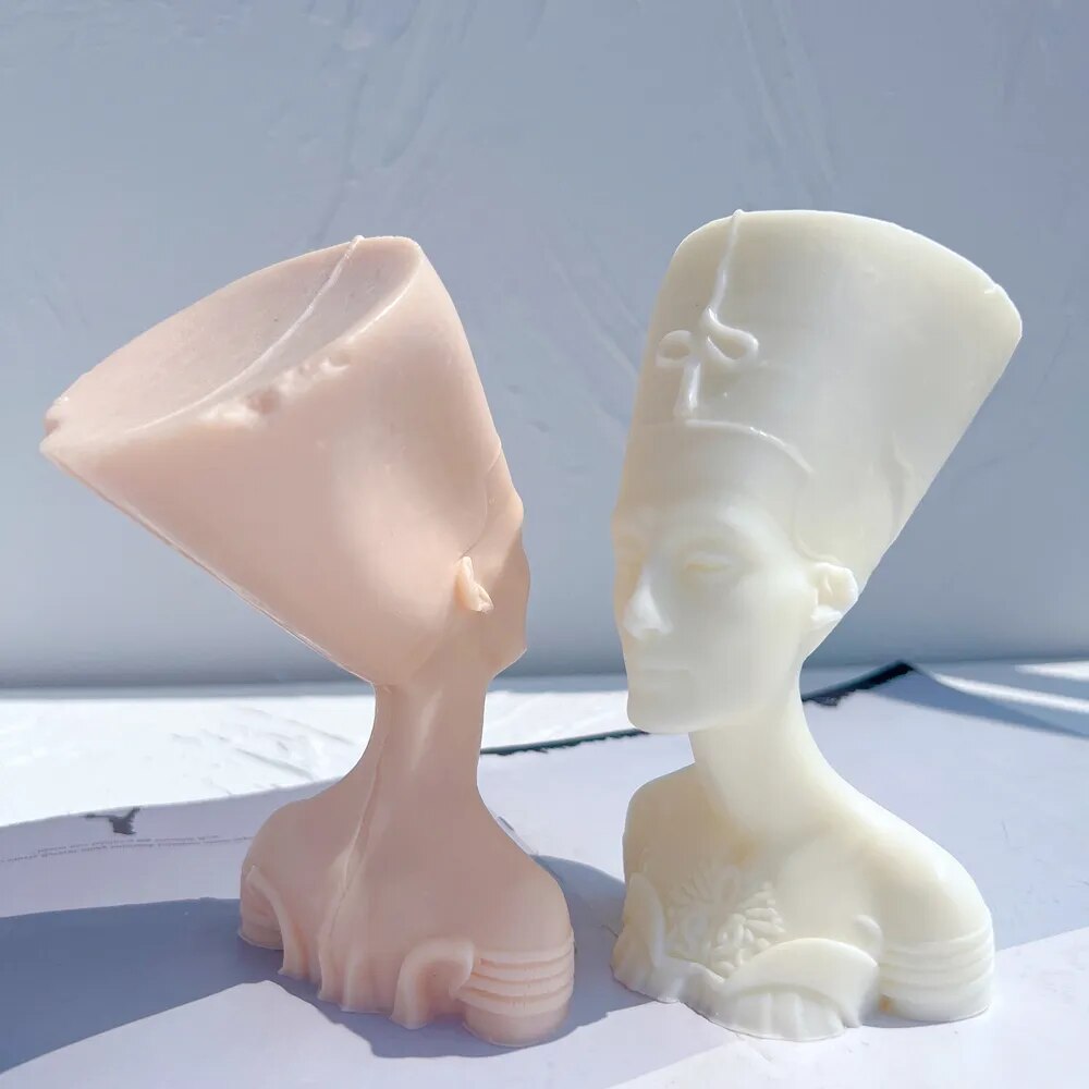 Nefertiti Egyptian Statue Silicone Candle Mould