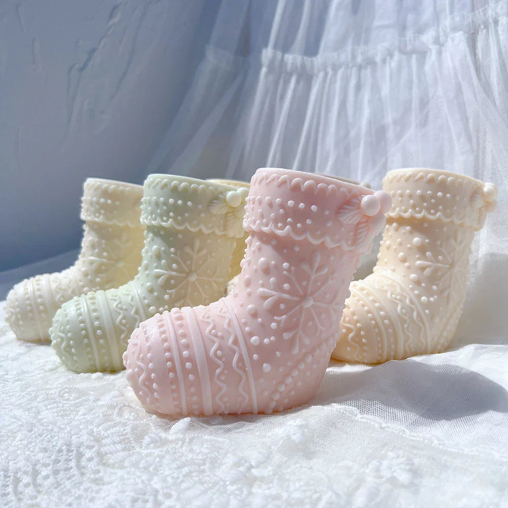 Gingerbread Christmas Stocking Candle Moulds