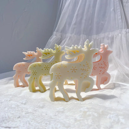 Christmas Reindeer Silicone Candle Mould