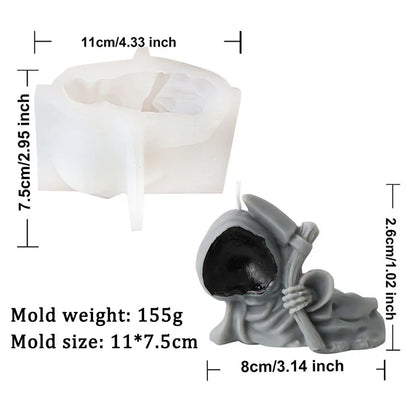 Halloween Axe Reaper Zombie Candle Mould