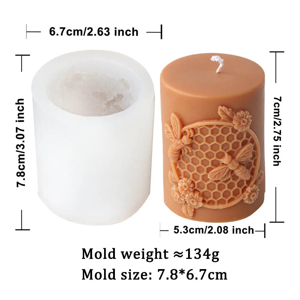 41584779001923DIY Honeycomb Flower Candle Mould