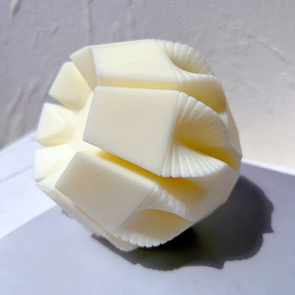 Geometric Wave Twirl Candle Silicone Mould