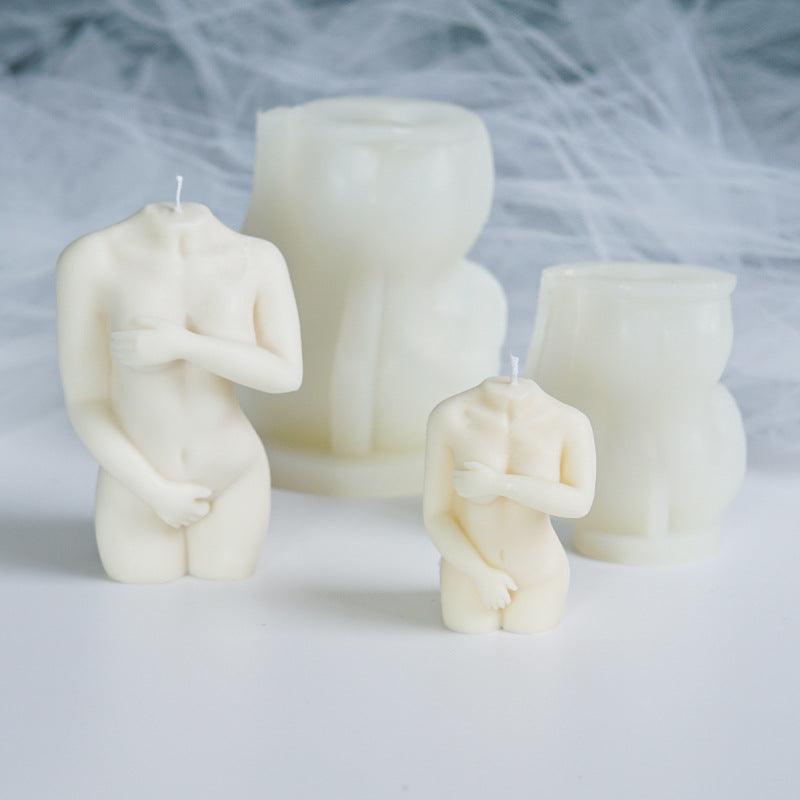 Shy Female Body Silicone Candle Mould Candles Moulds