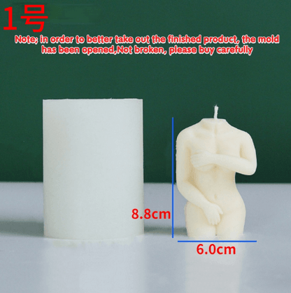 Shy Female Body Silicone Candle Mould Candles Moulds
