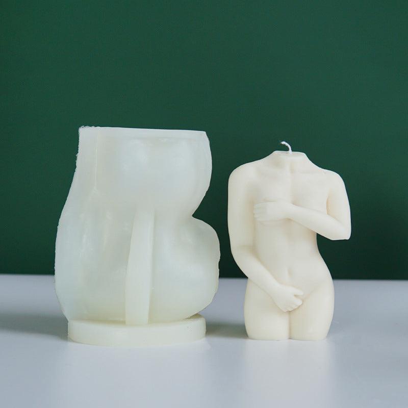 Shy Female Body Silicone Candle Mould Candles Moulds
