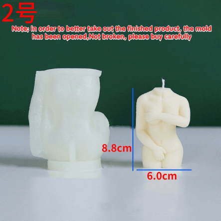Shy Female Body Silicone Candle Mould Candles Moulds