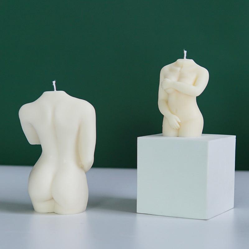 Shy Female Body Silicone Candle Mould Candles Moulds
