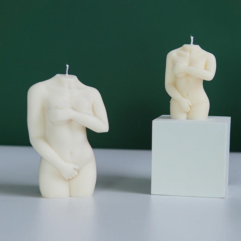 Shy Female Body Silicone Candle Mould Candles Moulds