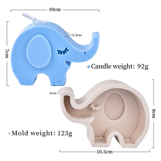 Silicone Animal Candle Moulds Frog, Stegosaurus, Owl, Plesiosaur, Tyrannosaurus, Triceratops, Elephant, Giraffe Candles Moulds