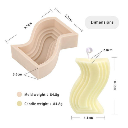 Silicone Geometric Shape Birthday Atmosphere Arrangement Aromatherapy Candle Mould Candles Moulds